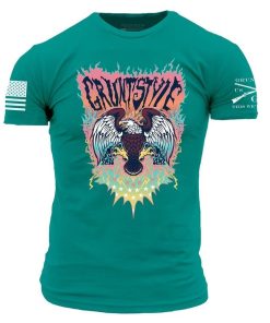 Grunt Style Tshirt - Electric Eagle T-Shirt - Heather Aqua 