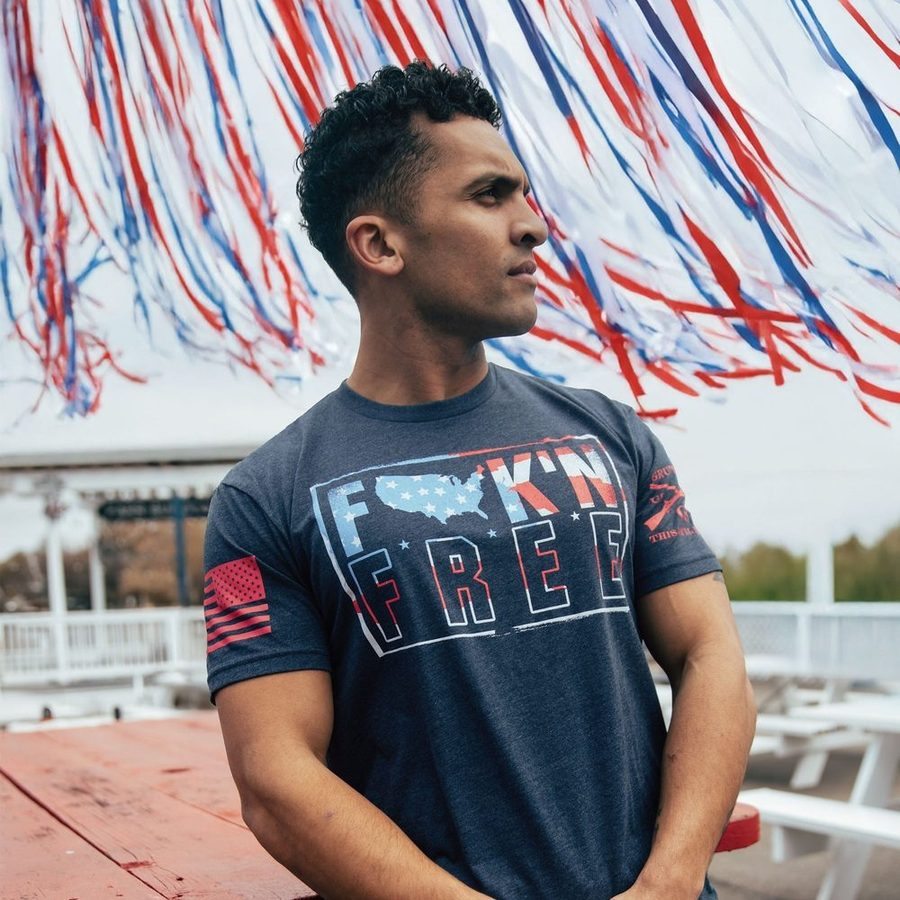 Grunt Style Tshirt - F*ck'n Free T-Shirt - Midnight Navy