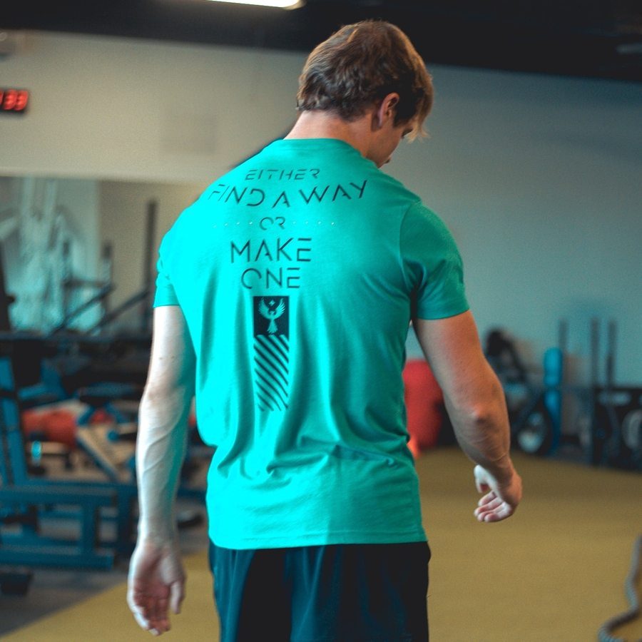 Grunt Style Tshirt - Find A Way Or Make One T-Shirt - Heather Aqua