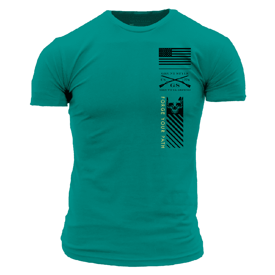 Grunt Style Tshirt - Find A Way Or Make One T-Shirt - Heather Aqua