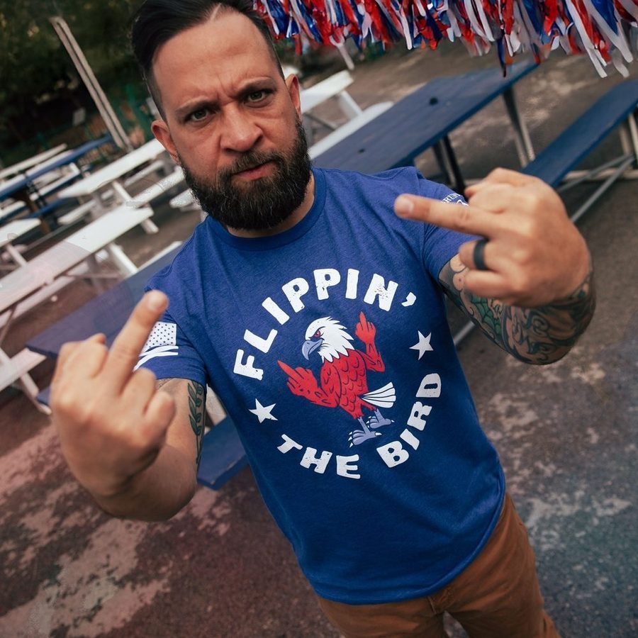 Grunt Style Tshirt - Flippin' The Bird T-Shirt - Royal