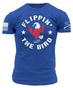 Grunt Style Tshirt - Flippin' The Bird T-Shirt - Royal 