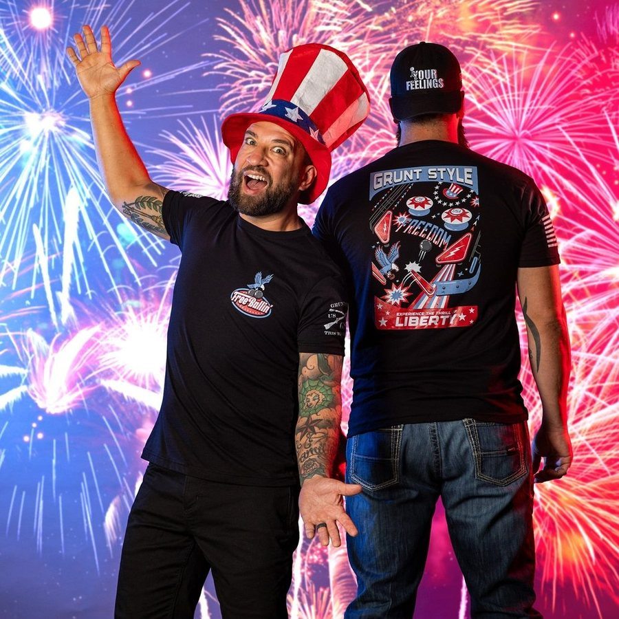 Grunt Style Tshirt - Free Ballin' T-Shirt - Black