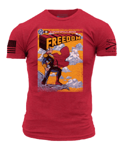 Grunt Style Tshirt - Freedom Comic T-Shirt - Red 
