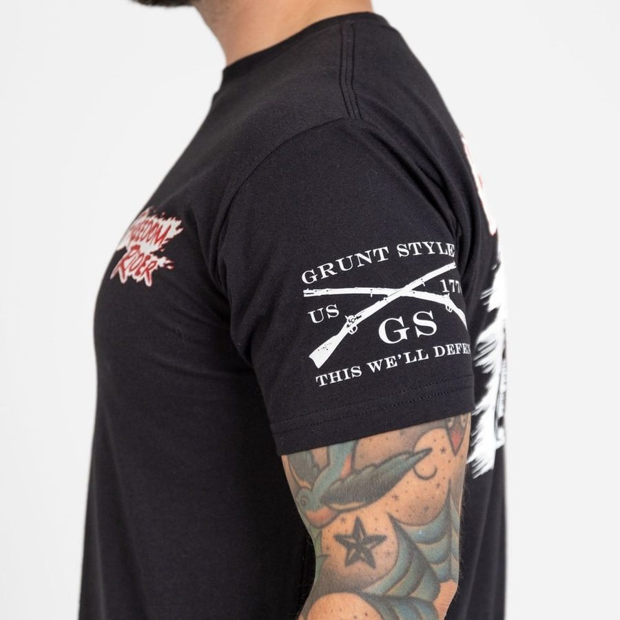 Grunt Style Tshirt - Freedom Rider T-Shirt - Black