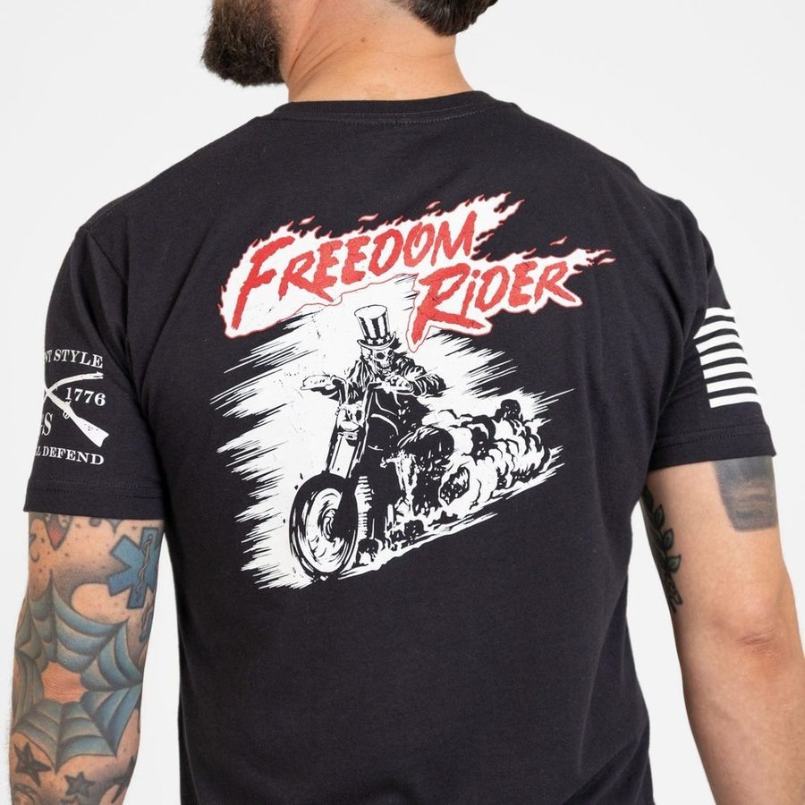Grunt Style Tshirt - Freedom Rider T-Shirt - Black