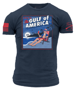 Grunt Style Tshirt - Greetings From The Gulf Of America T-Shirt - Midnight Navy 