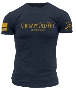 Grunt Style Tshirt - Grumpy Old Vet T-Shirt - Midnight Navy 