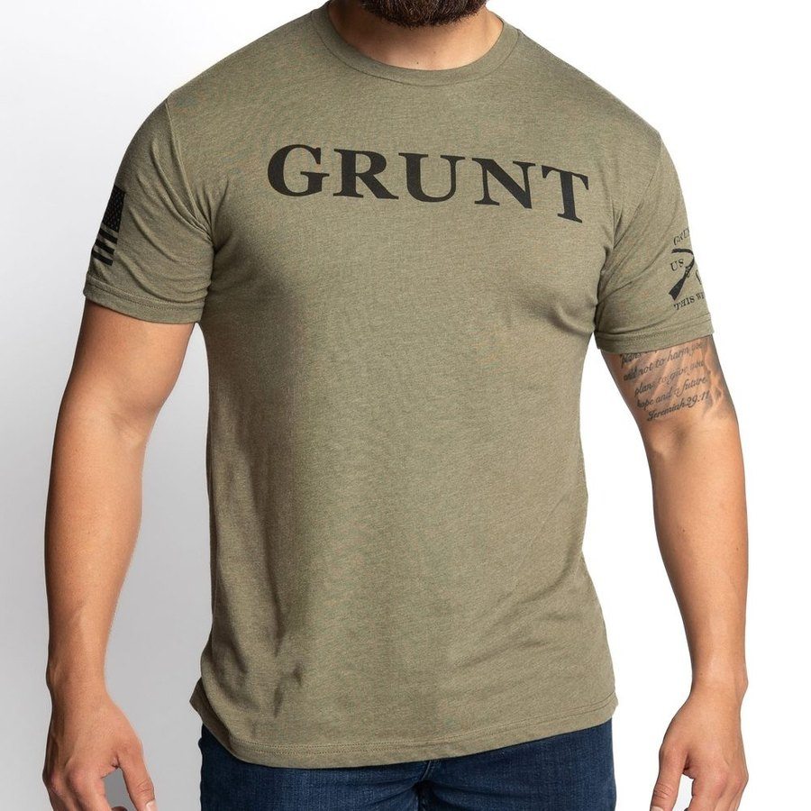 Grunt Style Tshirt - Grunt Defined T-Shirt - Military Green