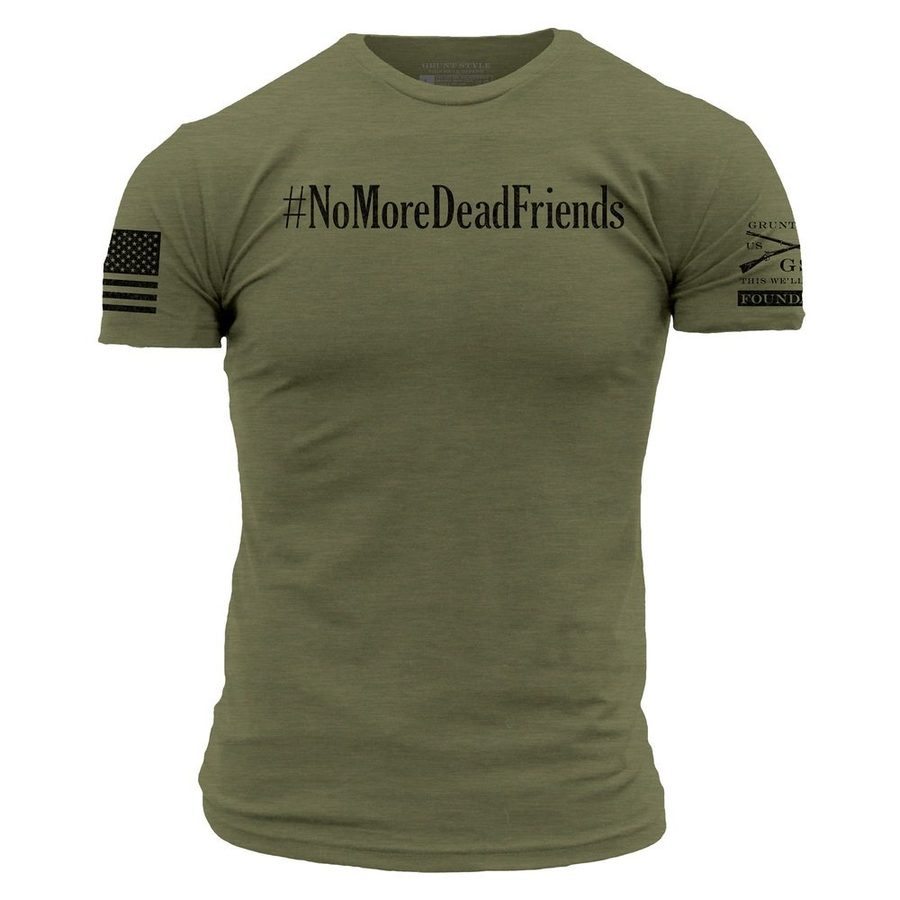 Grunt Style Tshirt - Grunt Style Foundation No More T-Shirt - Military Green 