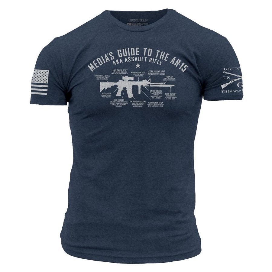 Grunt Style Tshirt - Guide To The AR-15 T-Shirt - Midnight Navy