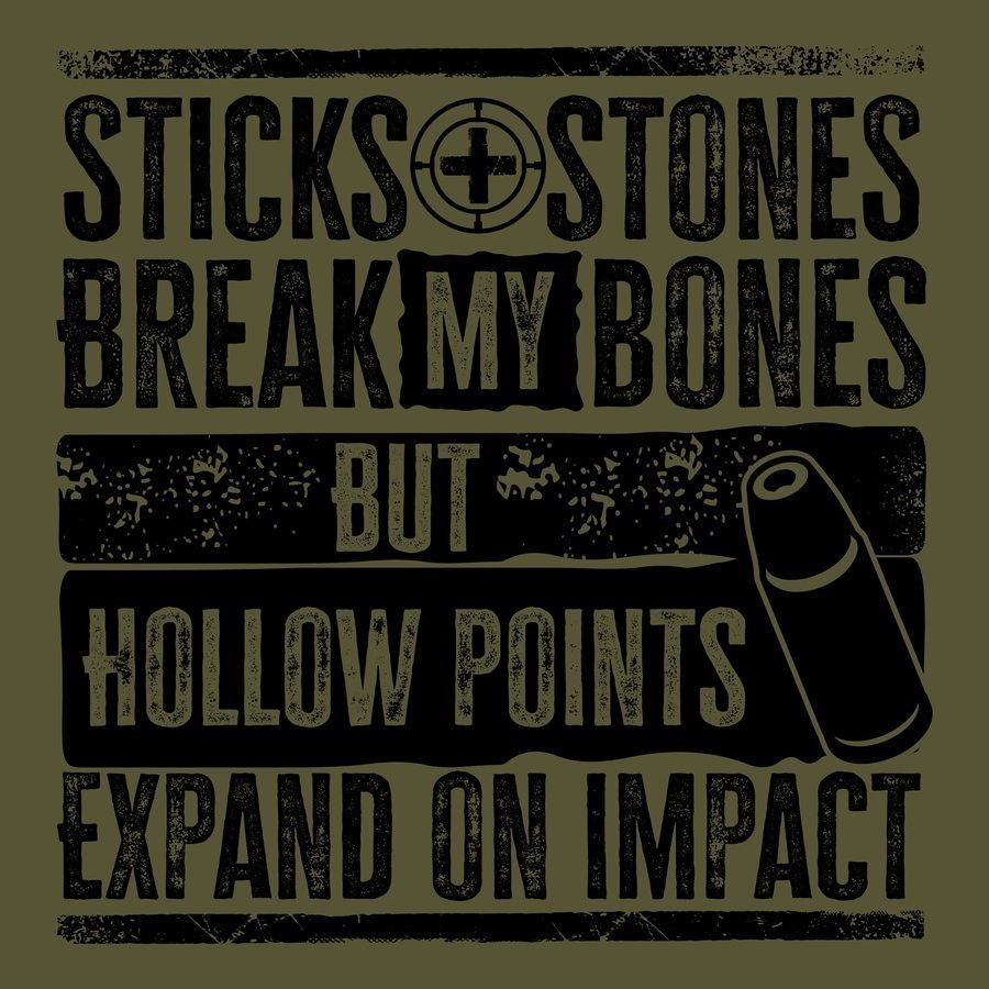 Grunt Style Tshirt - Hollowpoint Reloaded T-Shirt - Military Green