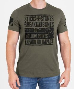 Grunt Style Tshirt - Hollowpoint Reloaded T-Shirt - Military Green 