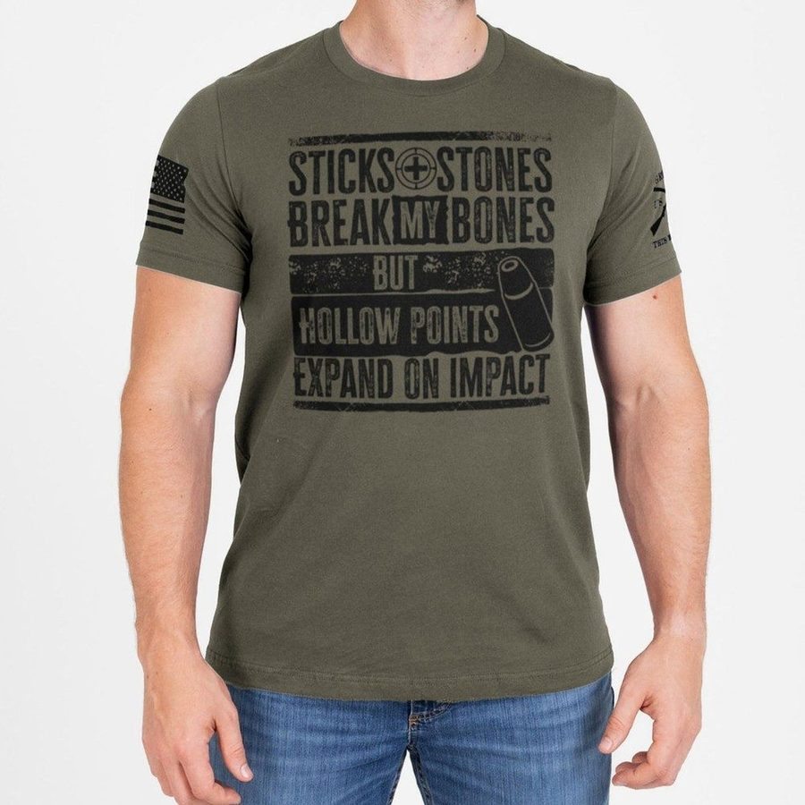 Grunt Style Tshirt - Hollowpoint Reloaded T-Shirt - Military Green