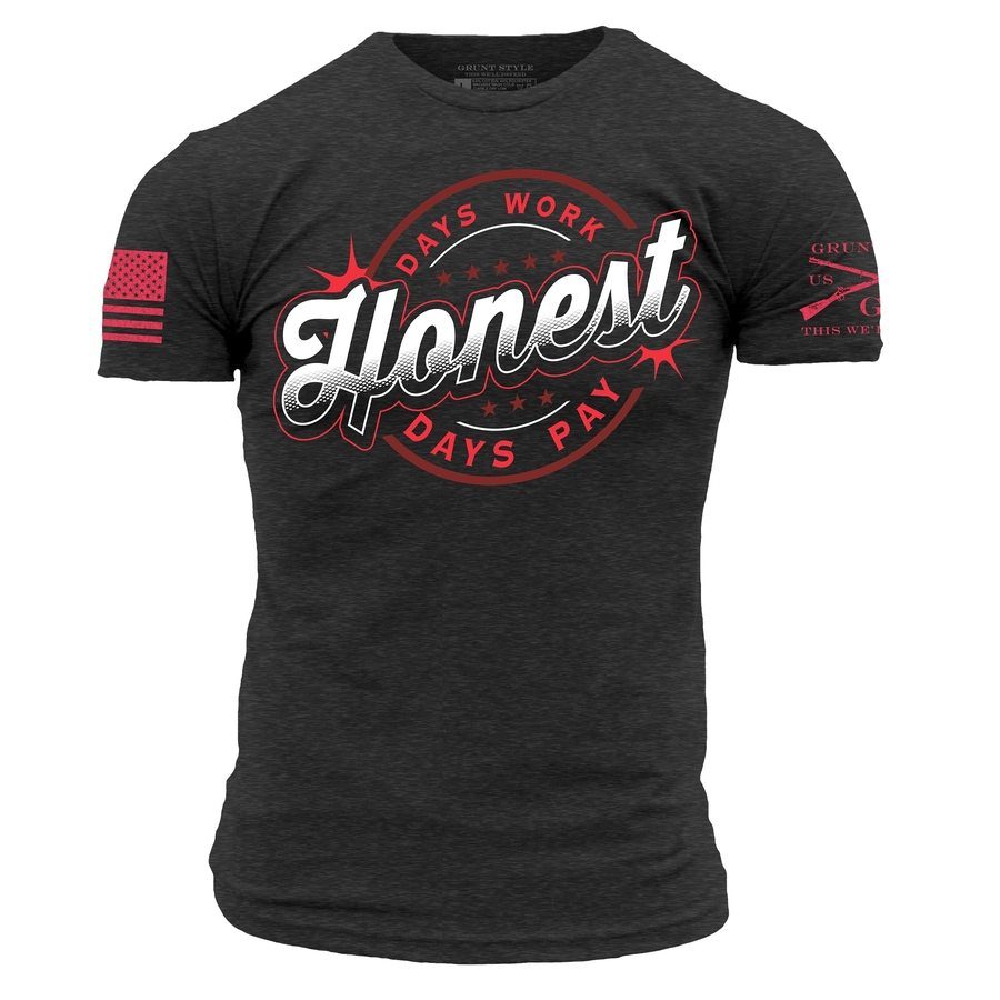 Grunt Style Tshirt - Honest T-Shirt - Charcoal 