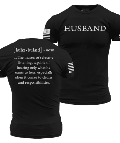 Grunt Style Tshirt - Husband Defined T-Shirt - Black 