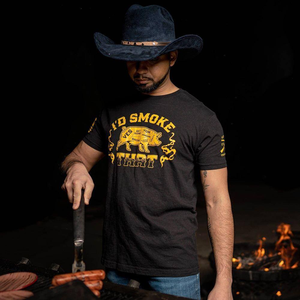 Grunt Style Tshirt - I'd Smoke That T-Shirt - Black