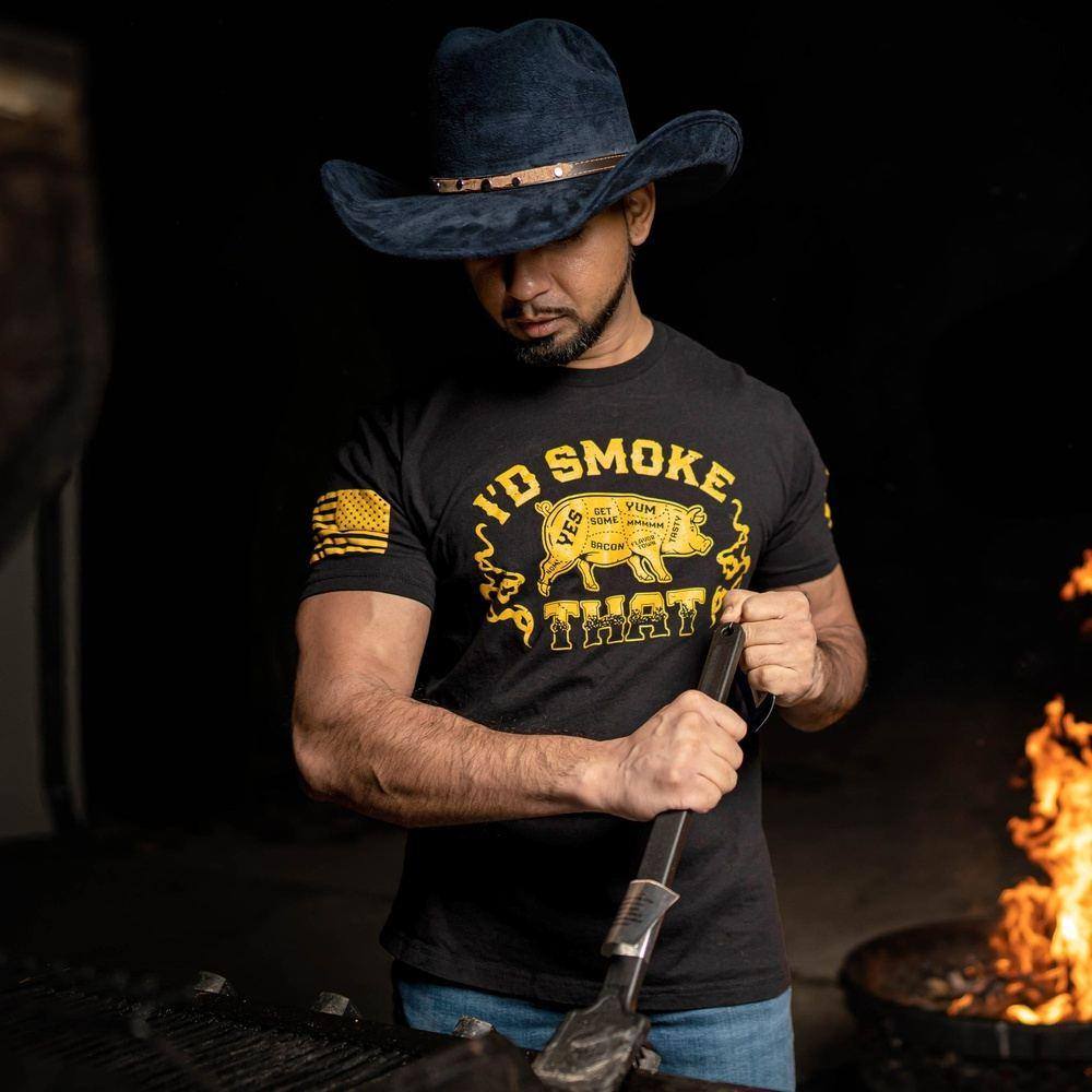 Grunt Style Tshirt - I'd Smoke That T-Shirt - Black