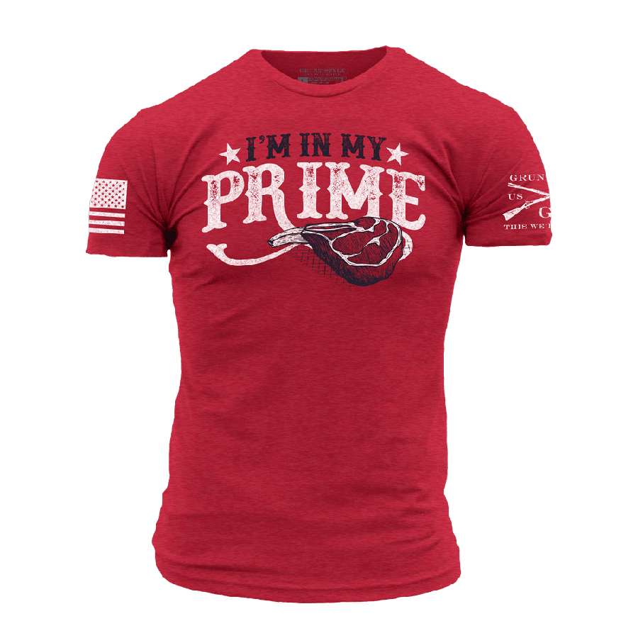 Grunt Style Tshirt - In My Prime T-Shirt - Red
