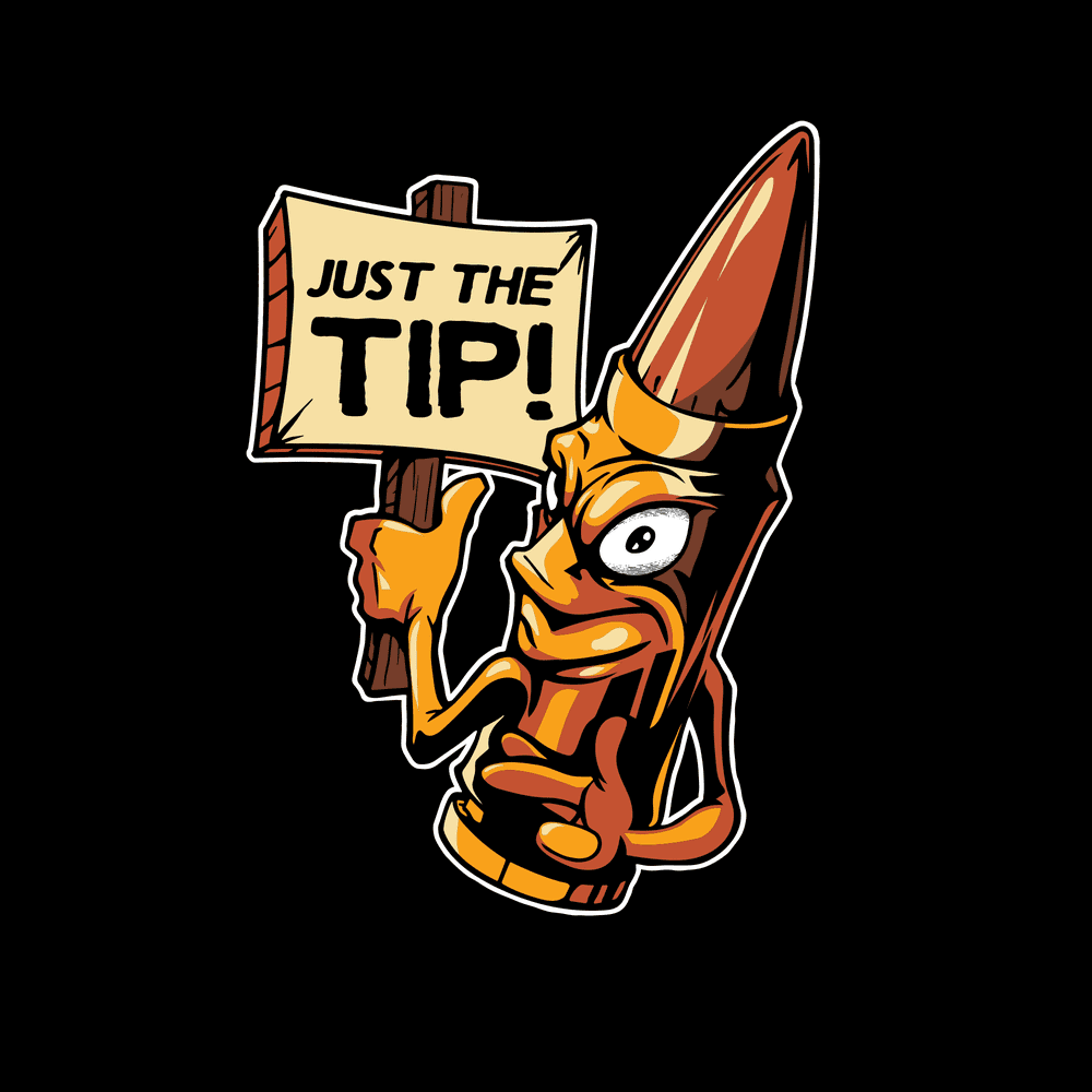 Grunt Style Tshirt - Just The Tip T-Shirt - Black