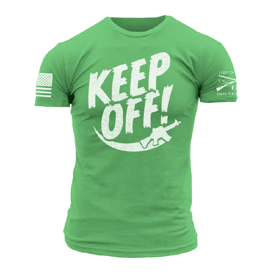 Grunt Style Tshirt - Keep Off T-Shirt - Kelly Green