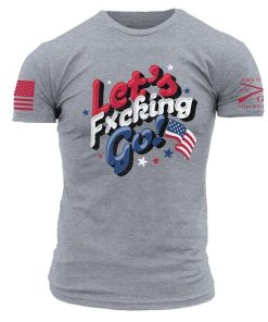 Grunt Style Tshirt - Let's F*cking Go T-Shirt - Dark Heather Gray 