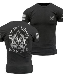 Grunt Style Tshirt - Liberty Or Death Pocket T-Shirt - Black 