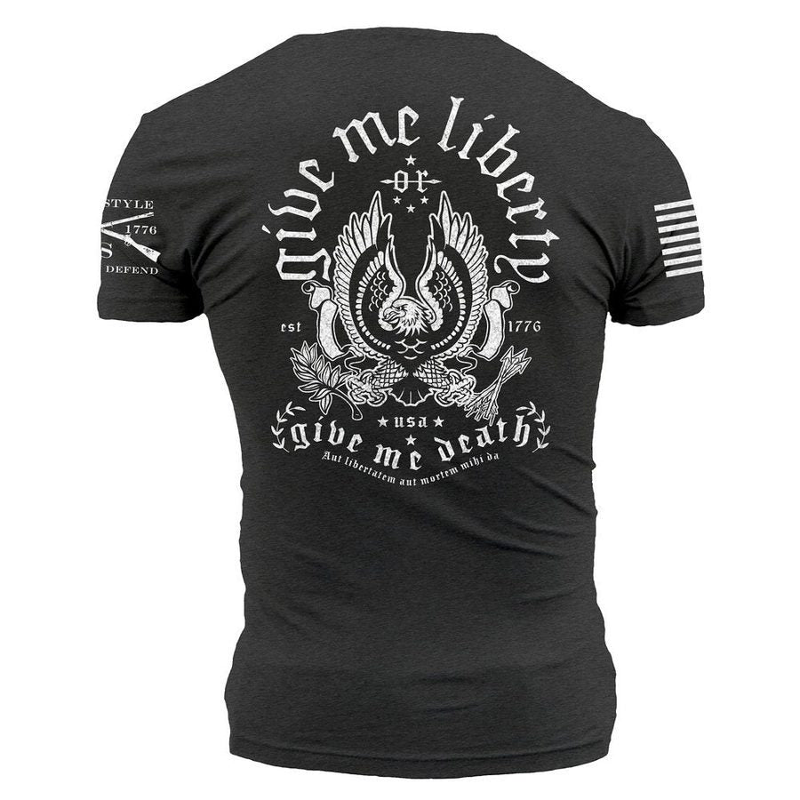 Grunt Style Tshirt - Liberty Or Death Pocket T-Shirt - Black