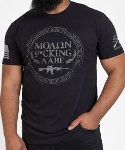 Grunt Style Tshirt - Molon Labe T-Shirt - Black 