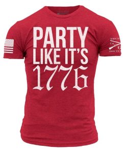 Grunt Style Tshirt - Party Like It 1776 T-Shirt - Red 