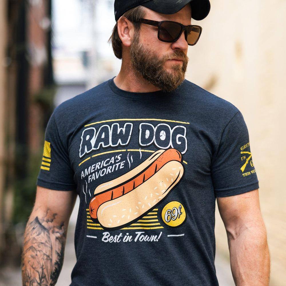Grunt Style Tshirt - Raw Dog T-Shirt - Midnight Navy