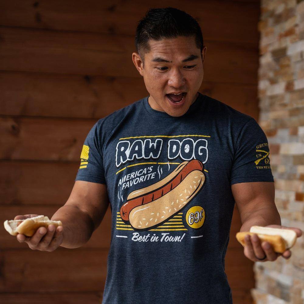 Grunt Style Tshirt - Raw Dog T-Shirt - Midnight Navy