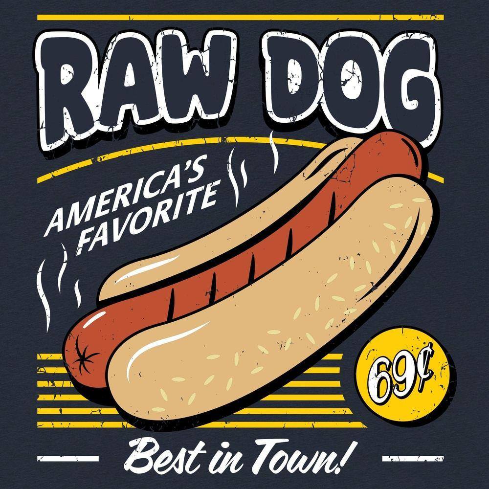 Grunt Style Tshirt - Raw Dog T-Shirt - Midnight Navy