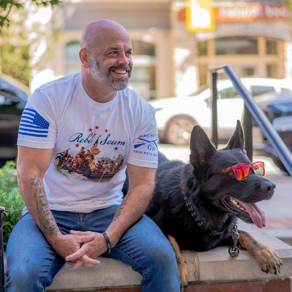 Grunt Style Tshirt - Rebel Scum T-Shirt - White