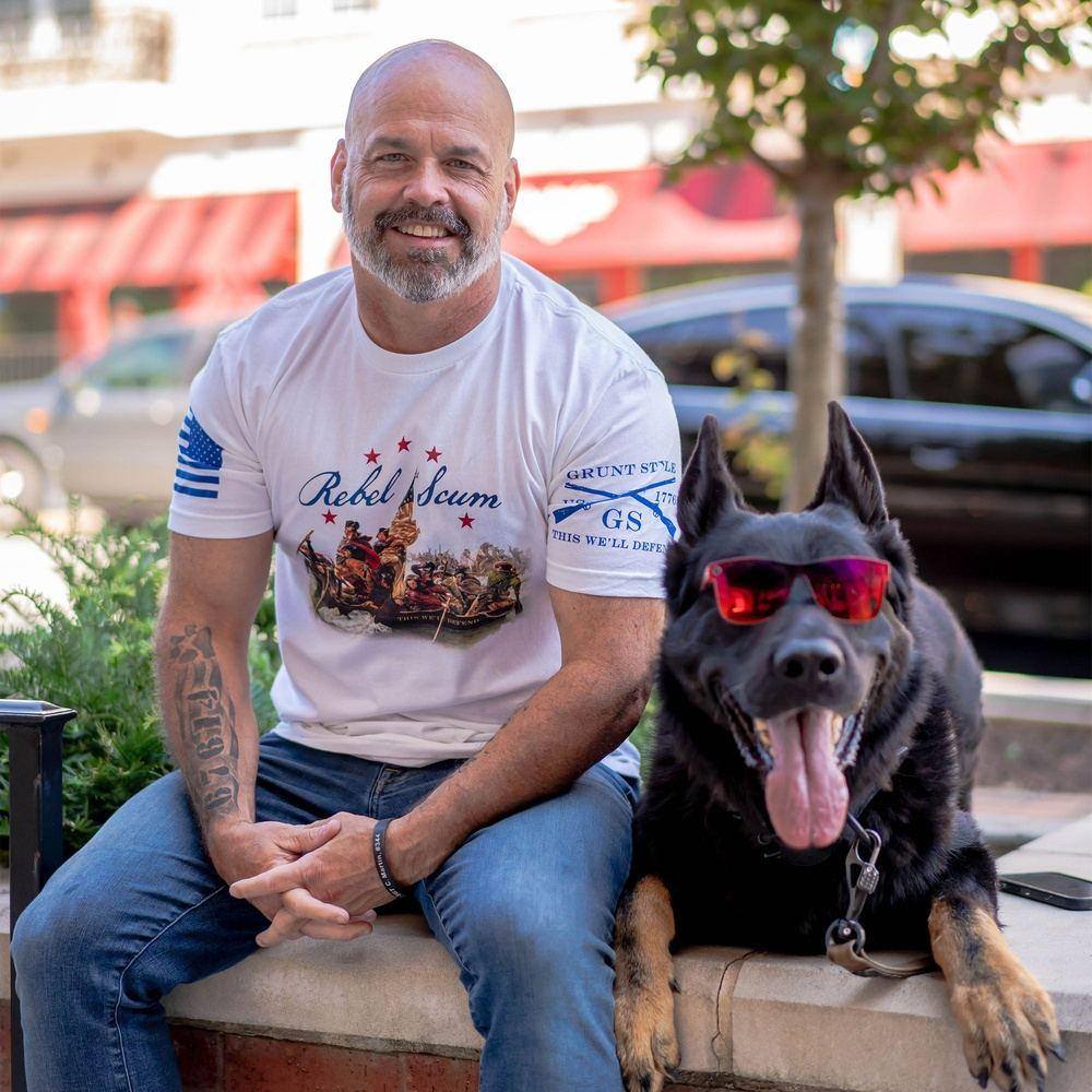 Grunt Style Tshirt - Rebel Scum T-Shirt - White