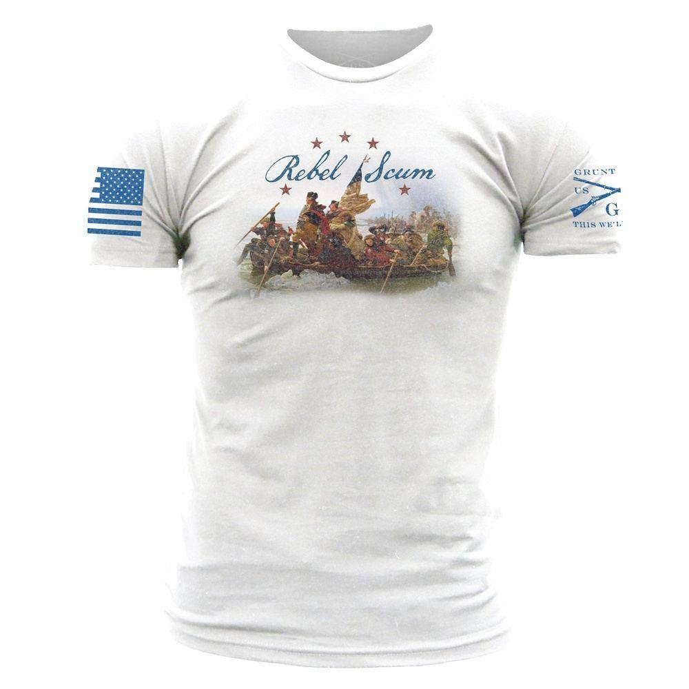 Grunt Style Tshirt - Rebel Scum T-Shirt - White