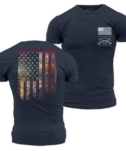 Grunt Style Tshirt - Red Blood Blue Collar® T-Shirt - Midnight Navy 