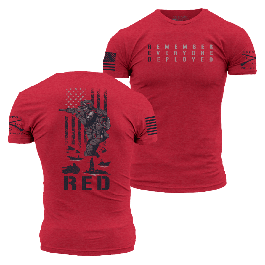Grunt Style Tshirt - RED Friday T-Shirt - Red