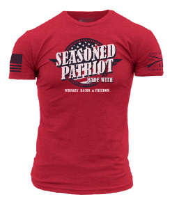 Grunt Style Tshirt - Seasoned Patriot T-Shirt - Red 