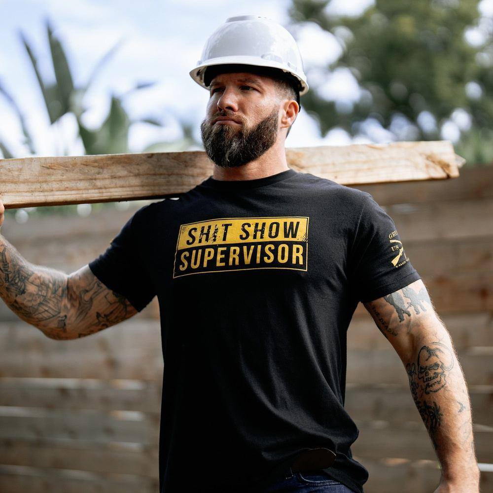 Grunt Style Tshirt - Sh*t Show Supervisor T-Shirt - Black