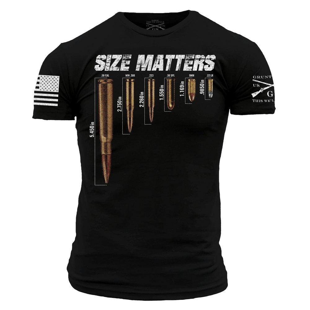 Grunt Style Tshirt - Size Matters T-Shirt - Black