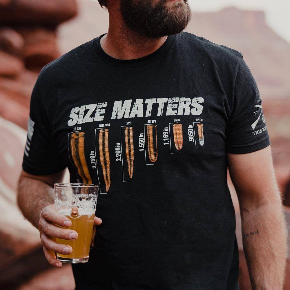 Grunt Style Tshirt - Size Matters T-Shirt - Black