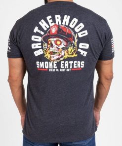 Grunt Style Tshirt - Smoke Eaters T-Shirt - Charcoal 