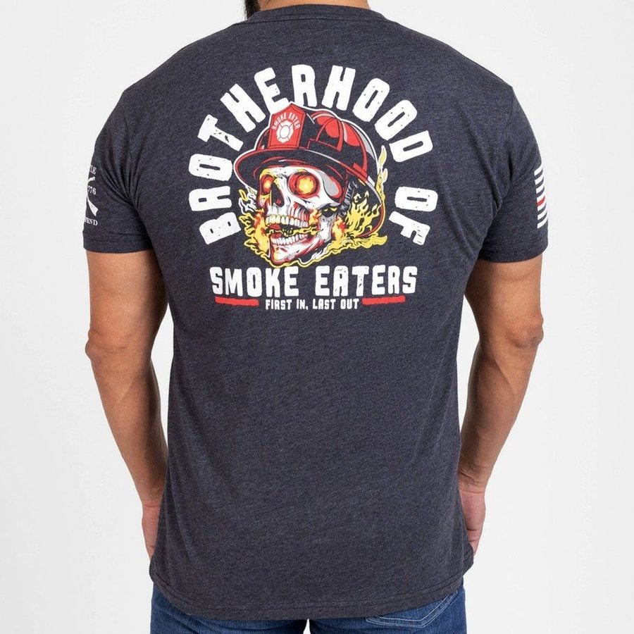 Grunt Style Tshirt - Smoke Eaters T-Shirt - Charcoal