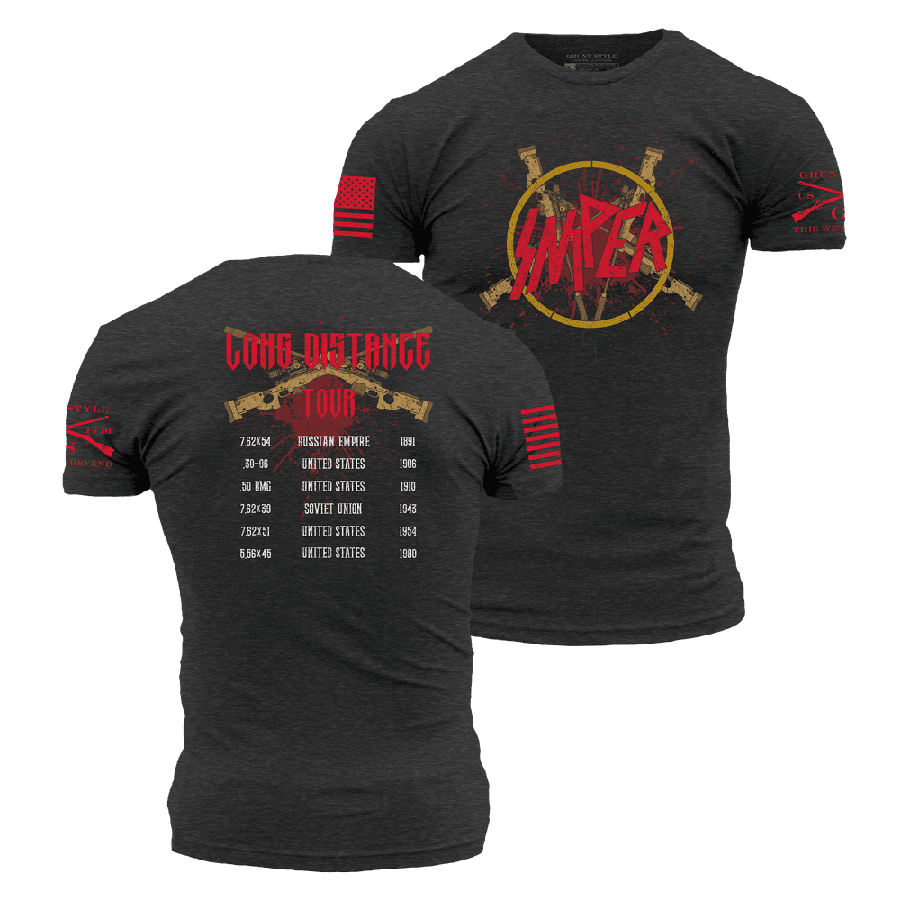 Grunt Style Tshirt - Sniper Tour T-Shirt - Charcoal