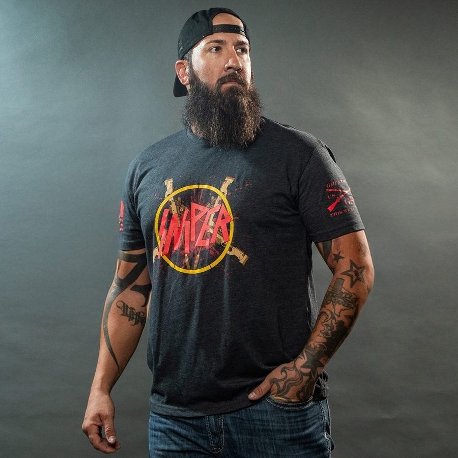 Grunt Style Tshirt - Sniper Tour T-Shirt - Charcoal