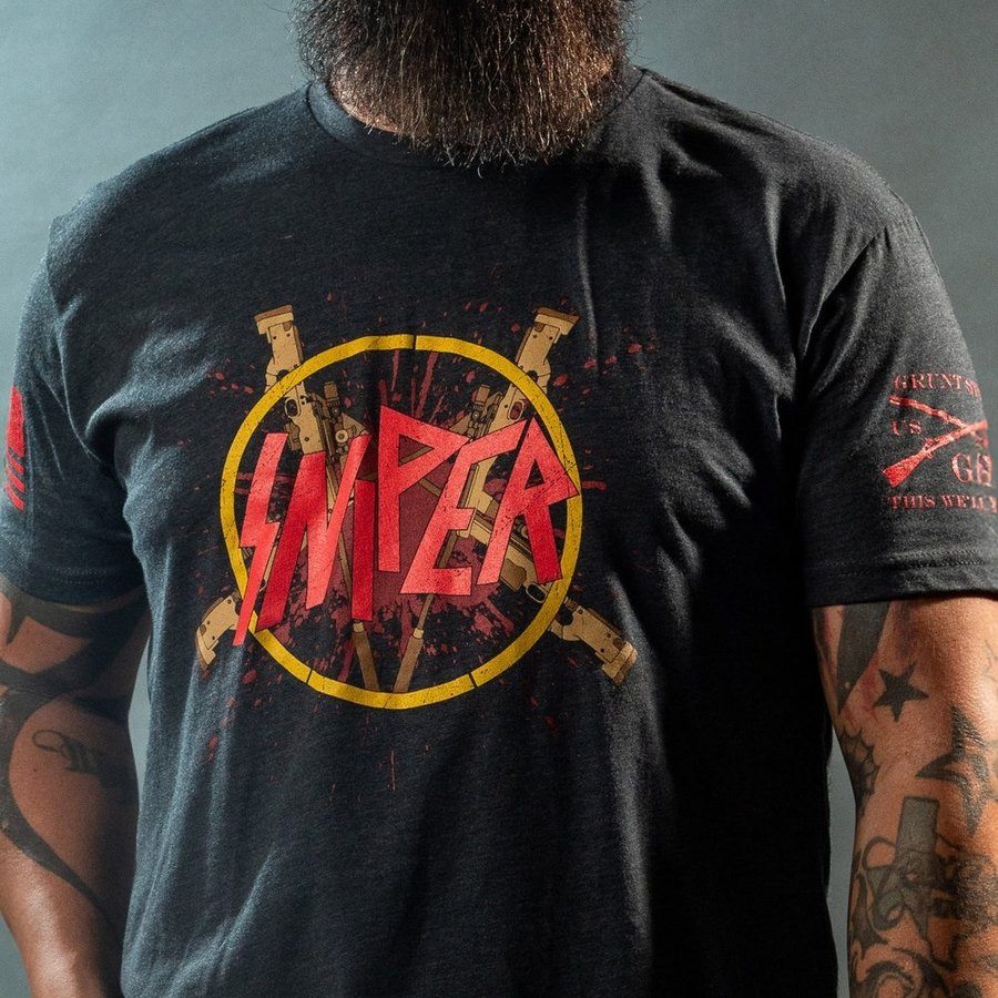 Grunt Style Tshirt - Sniper Tour T-Shirt - Charcoal