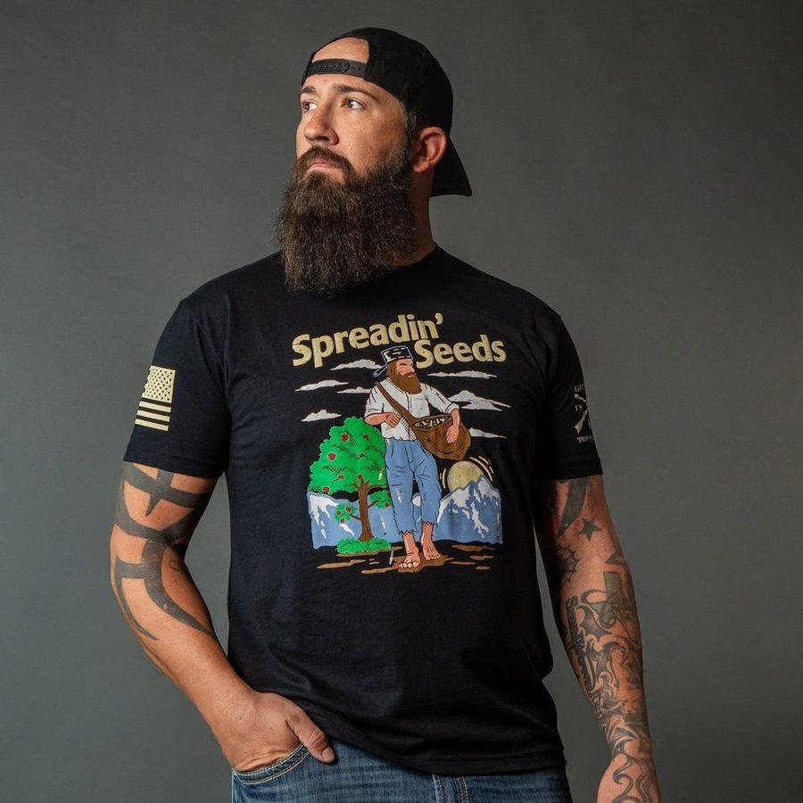 Grunt Style Tshirt - Spreadin' Seeds T-Shirt - Black