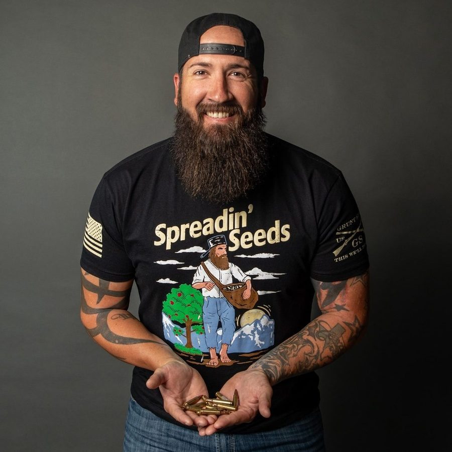 Grunt Style Tshirt - Spreadin' Seeds T-Shirt - Black