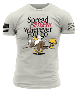Grunt Style Tshirt - Spreading Freedom T-Shirt - Sand 
